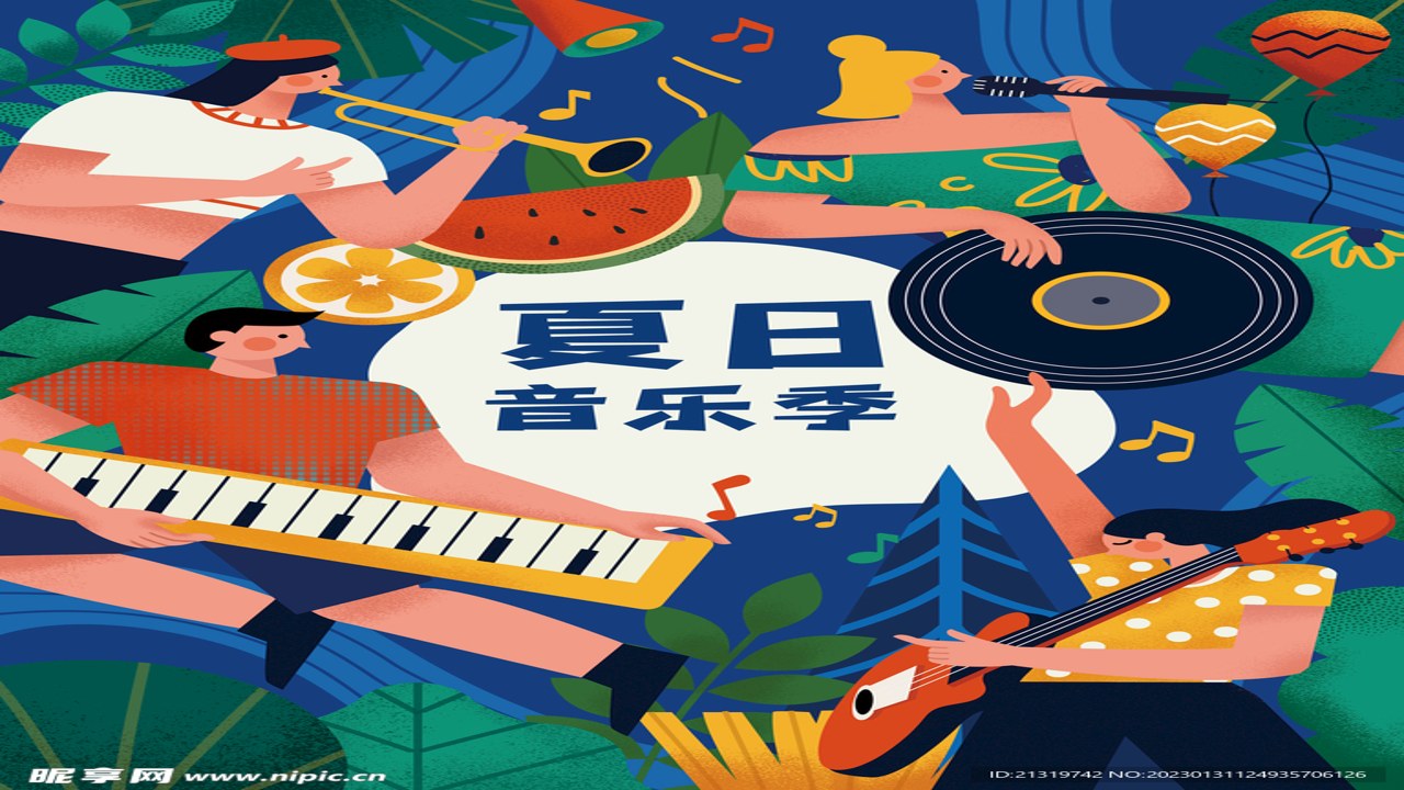小夏写歌民谣歌曲意境插画