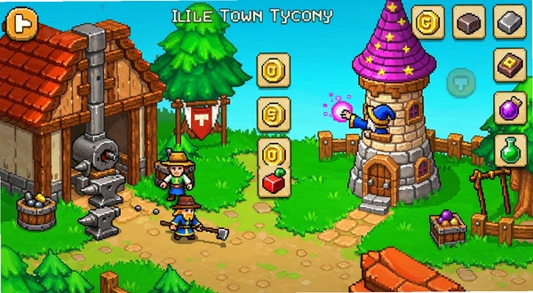 Idle Fantasy Town Tycoon��Ϸ�����ͼ������ؿ�ͨС�򣬾�����������ǰæµ����ʦ��ħ����ʩ������ҺͲ���ͼ��Ư���ڿ��У�ɫ�����ޣ�ϸ������