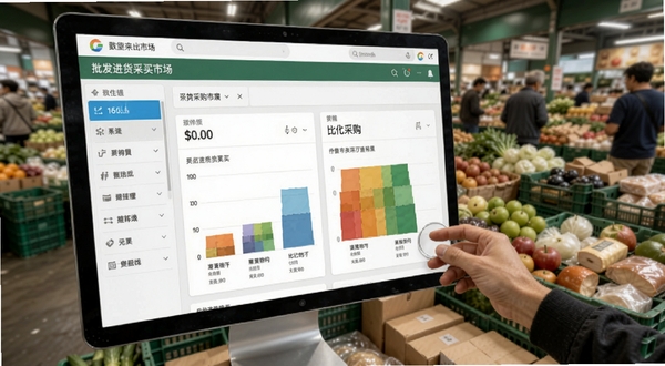 批发进货采买市场 比价采购界面展示图