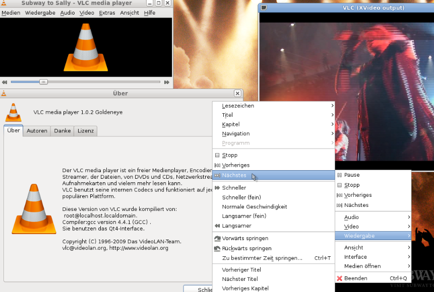 VLC Media Player�������������н�ͼ