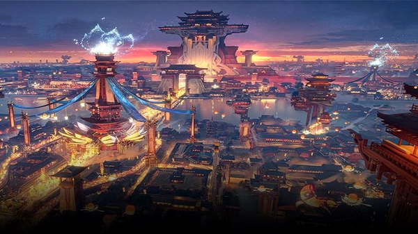 一念长安 游戏场景 手绘