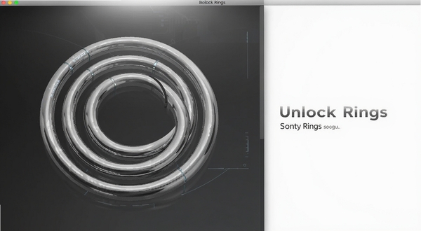 Unlock Rings ����������ȫ��չʾ����������ƫ�����һ����ɫ����Բ���໥Ƕ�ף�����Ϊ���ɫ����ռ䣬�Ҳ������հ��������������Ű棬�����񼫼�Ƽ��У���Ͷ������䣬Բ��������ϸ�巴��ϸ�ڣ����� Boogu ģ������