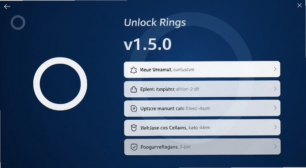 Unlock Rings �汾���½����ͼ������������ʾ v1.5.0 �汾���������Ŀ�б�������Ϊ����ɫ���䣬����м�Լ��Բ��ͼ�꣬������ɾ��������� Boogu ģ������