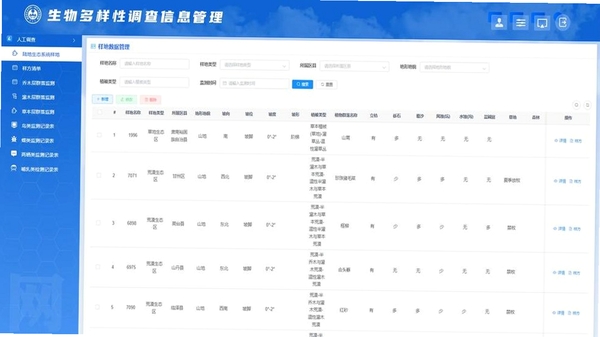 动植物百科离线数据管理界面