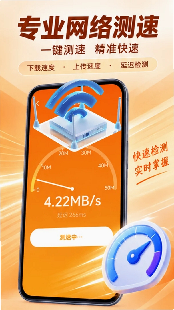 无线测速运行截图