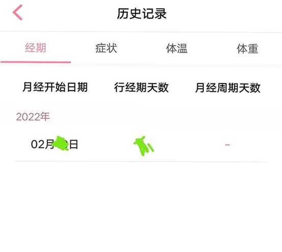 大姨妈运行截图