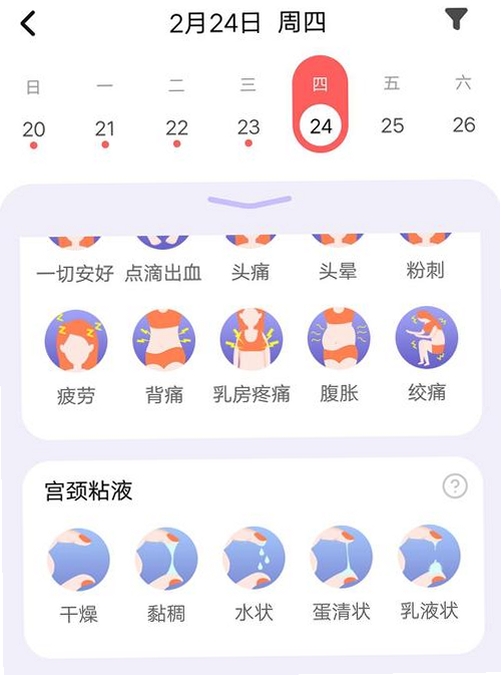 大姨妈运行截图