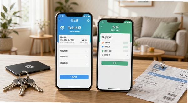 ��������Ϊ�ֻ���Ļ��д��չʾ�ٴ���APP����ҵ�ɷ�ҳ���뱨�޹����ύ���棬�ֻ���Χɢ����Կ�ס��Ž�����ˮ����˵���������ߣ���������Ϊ��ܰ�Ҿӿ���һ�ǣ������Ȼ�⣬ǿ���������������⣬�����Ʒ��Ӱ��񣬻����пɳ��ְٴ�������