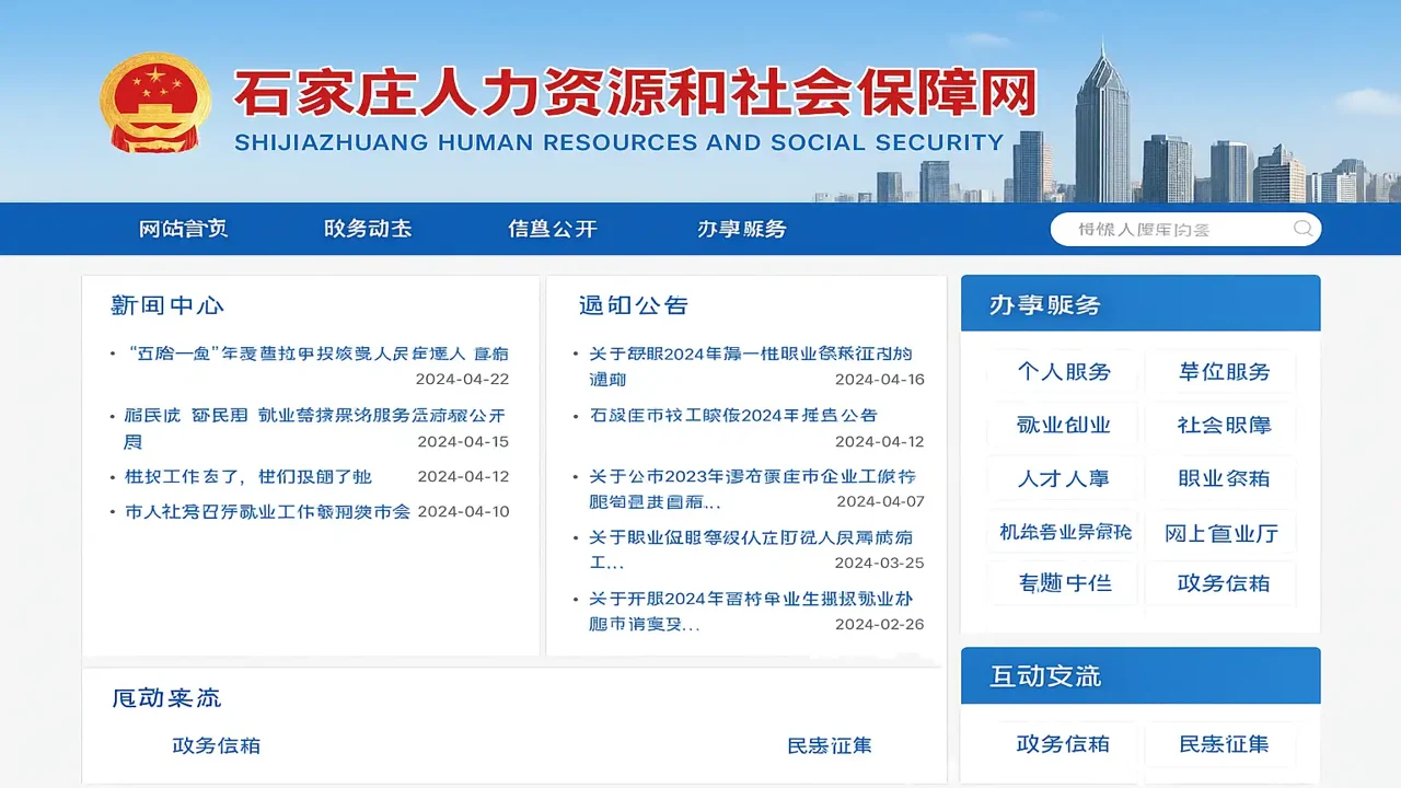石家庄人社官网入口及最新社保政策查询指南