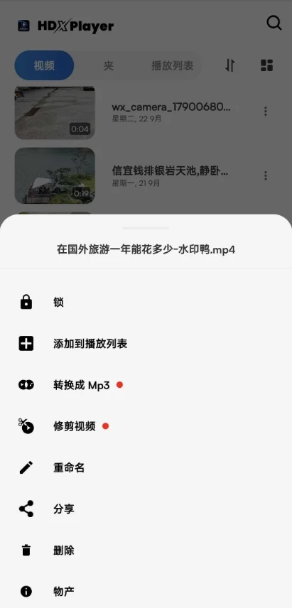 HDx Player去广告版运行截图