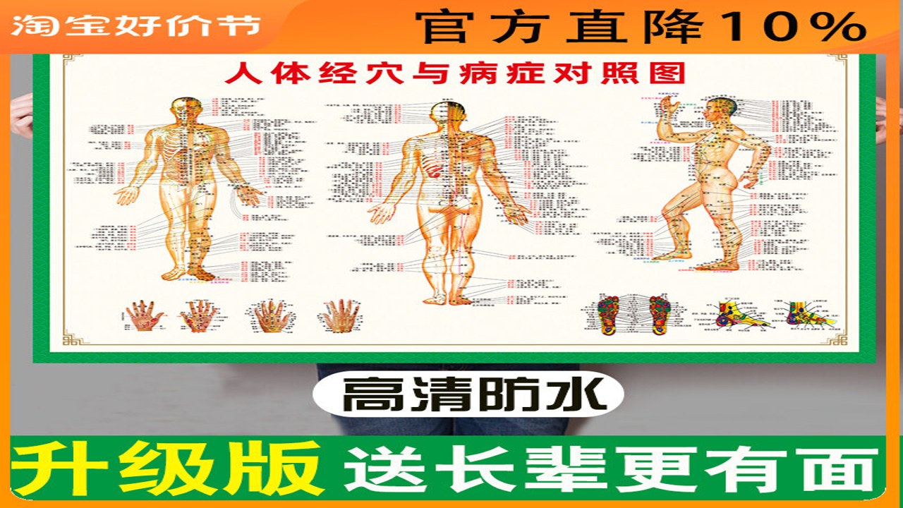 经络养生穴位图大全图解 全身穴位分布示意图