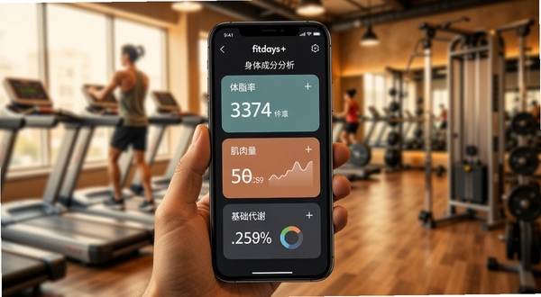 Fitdays+����ɷַ���ҳ�棬��������Ϊ�ֻ���Ļ��ʾ��֬�ʡ���������������л�ȶ���ָ�꿨Ƭ������Ϊ�����������黯������ɫ��ƫů��ͻ�����ݿ��ӻ�ϸ�ڣ�����Booguģ������