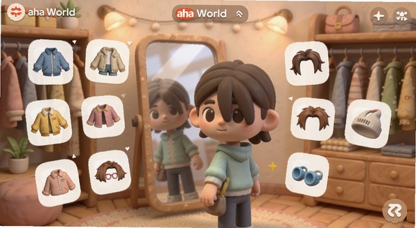 Aha World ��ɫ���ƽ���չʾͼ������������һ����ͨ����վ�ھ���ǰ����ΧƯ���Ÿ��ַ�װ�����ͺ�����ͼ�꣬��������ܰ�����¼䳡����ϸ�ڷḻ������Booguģ������