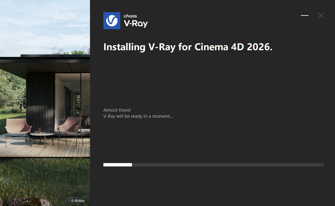 VRay for Cinema 4D 2026中文激活版运行截图