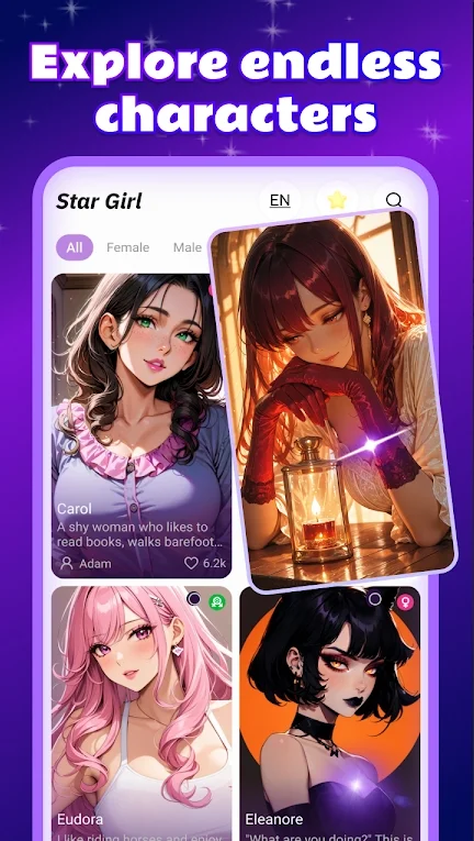 StarGirl ai聊天软件免费版运行截图