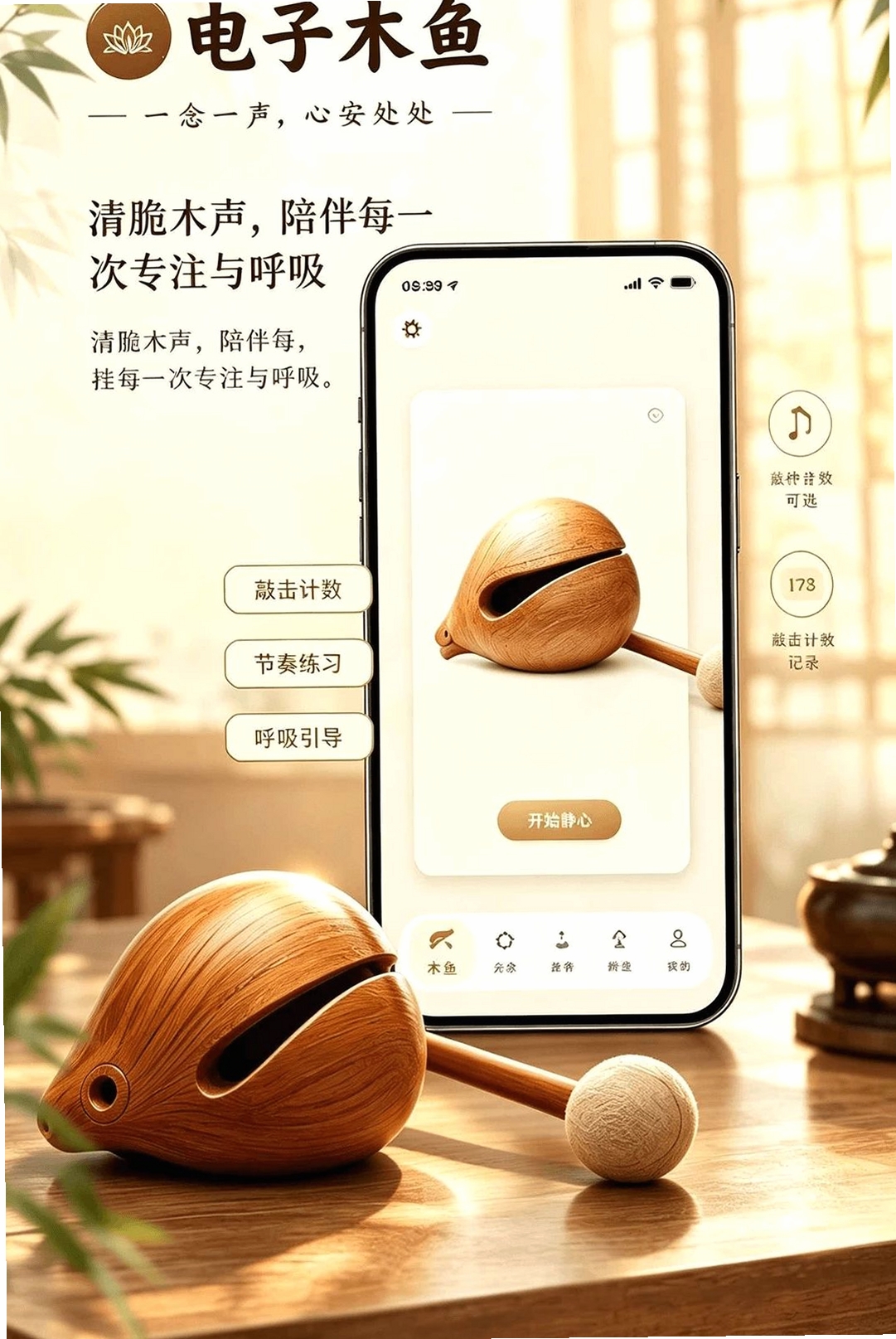 木鱼诵经运行截图