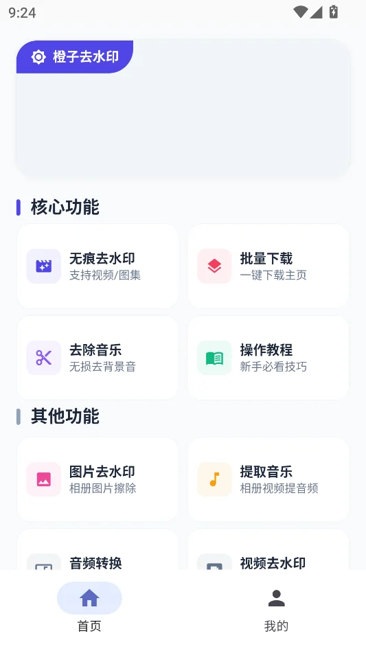 橙子去水印永久会员版运行截图