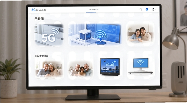 5G看家多设备管理界面示意图
